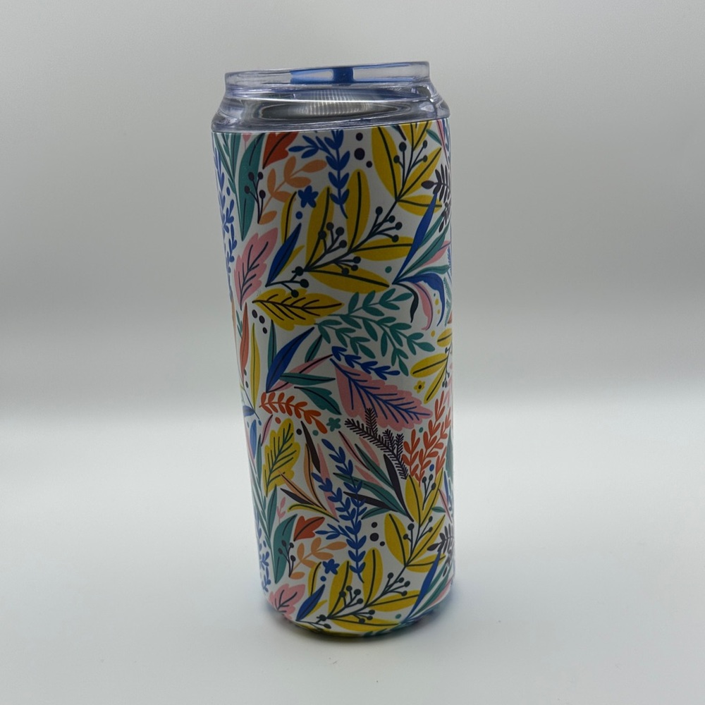 Vibrant TAL Leafy Tumbler with Clear Lid